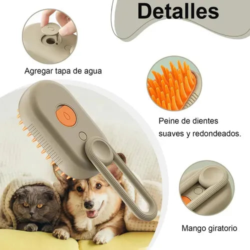 Cepillo a Vapor para Mascota con mango