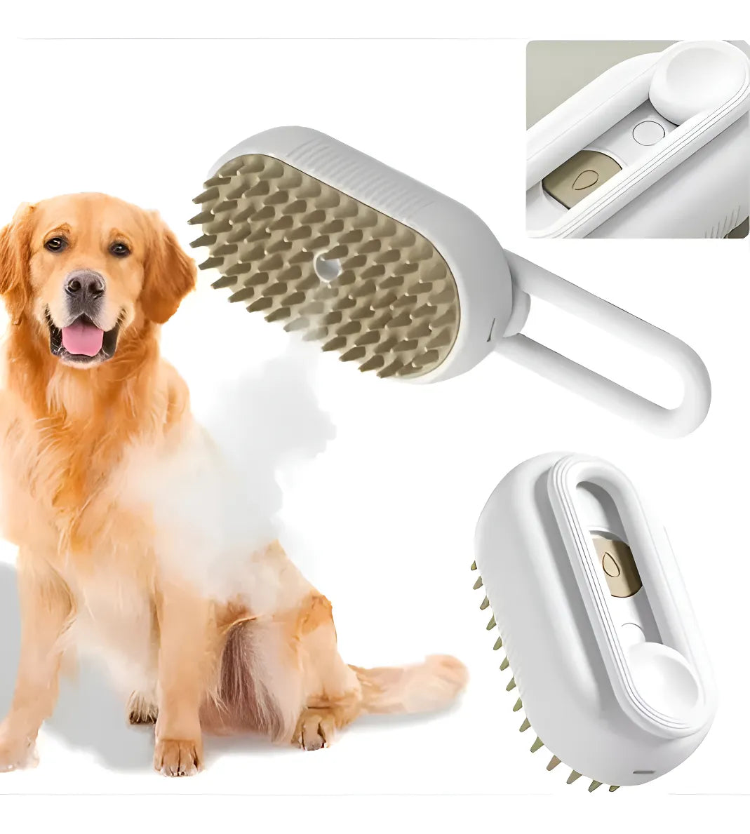 Cepillo a Vapor para Mascota con mango